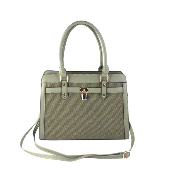 AR New York Satchel 2in1 Handbag Women Brown PU Structured Shoulder Bag NWT - Picture 11 of 16